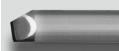Oblique wedge-shaped lensed fiber